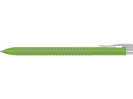 Penne a sfera a scatto Faber-Castell Grip 2022 tratto M verde chiaro 544666