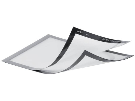 Cornici con pannello magnetico DURABLE DURAFRAME® MAGNETIC PLUS A4 argento metallizzato 236x323mm conf. 2 - 498523