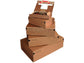 Scatola con tasca interna ColomPac in cartone ondulato f.to 26,2x16,5x5 cm avana - 30000267