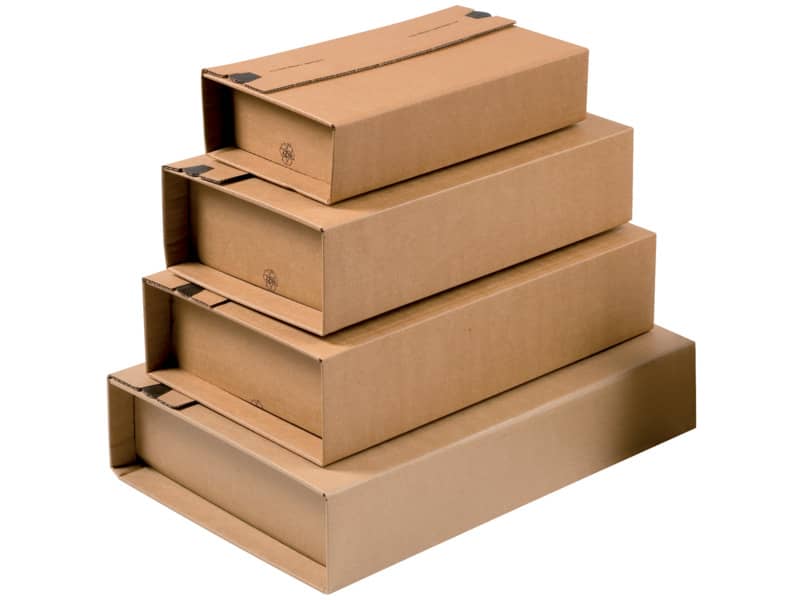 Scatola fustellata ColomPac in cartone ondulato f.to 32,8x20x10 cm avana 30000221