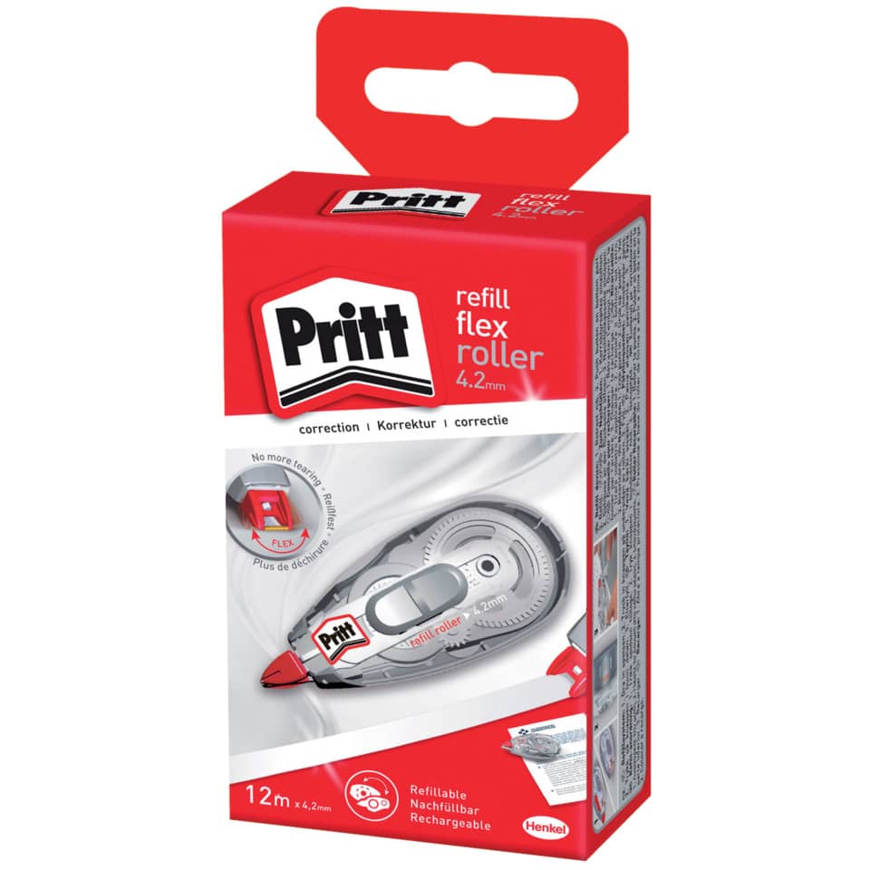 Correttore a nastro Pritt Flex Roller System 4,2 mm x 12 mt - 2679535