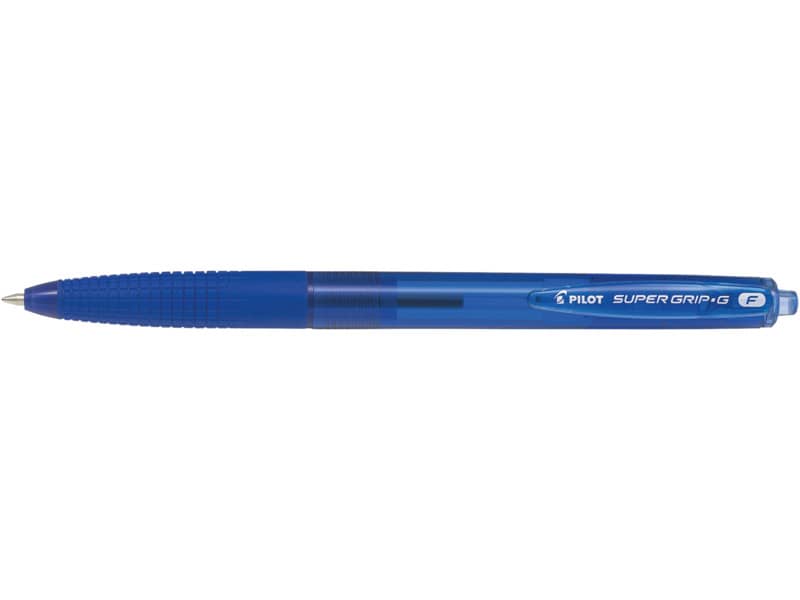 Penne a sfera a scatto Pilot Supergrip G punta F blu 1639