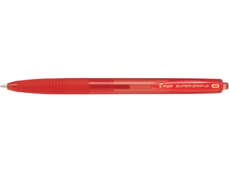 Penna a sfera a scatto Pilot Super Grip G punta M rosso 1616