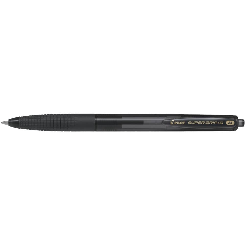 Penna a sfera a scatto Pilot Super Grip G punta M nero 1614