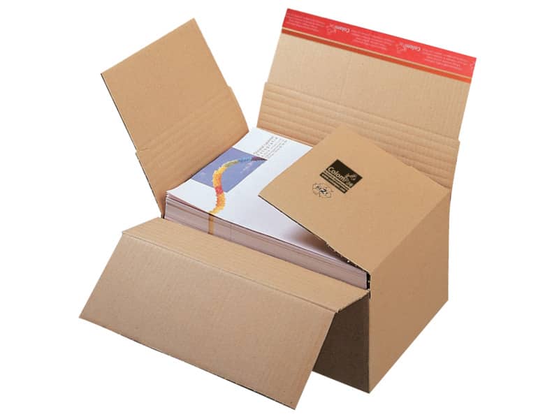 Scatola automontante ad altezza variabile ColomPac f.to 45x32,5x19-31 cm avana - 30000312
