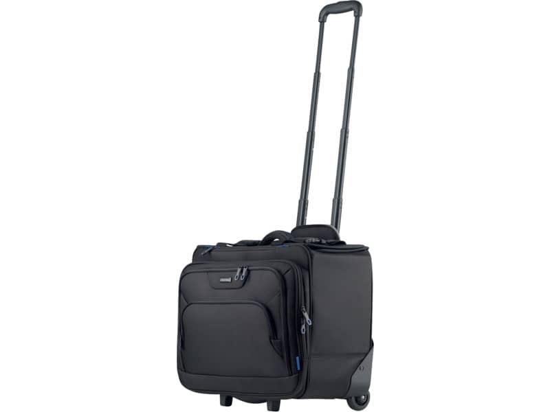 Borsa pilota con trolley Lightpak PIONEER in poliestere 47x27x38 cm nero 46108