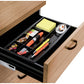 Organizer da cassetto CEP in polistirolo con 7 scomparti nero 34,4x16,8x2 cm - 1014940161