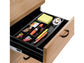 Organizer da cassetto CEP in polistirolo con 7 scomparti nero 34,4x16,8x2 cm - 1014940161