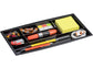 Organizer da cassetto CEP in polistirolo con 7 scomparti nero 34,4x16,8x2 cm - 1014940161