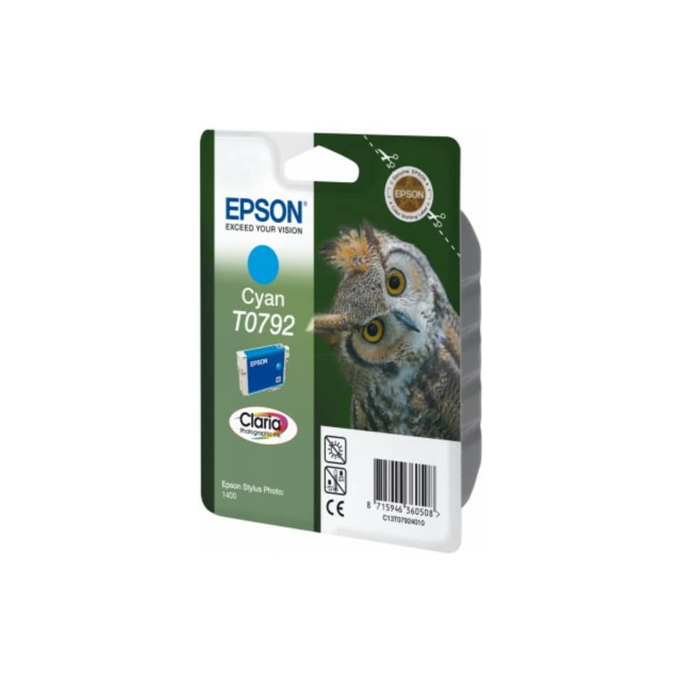 Cartuccia inkjet Gufo T0792/blister RS Epson ciano C13T07924010