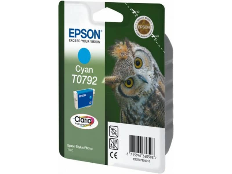 Cartuccia inkjet Gufo T0792/blister RS Epson ciano C13T07924010