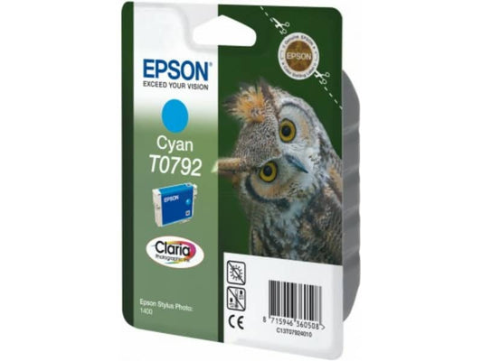 Cartuccia inkjet Gufo T0792/blister RS Epson ciano C13T07924010