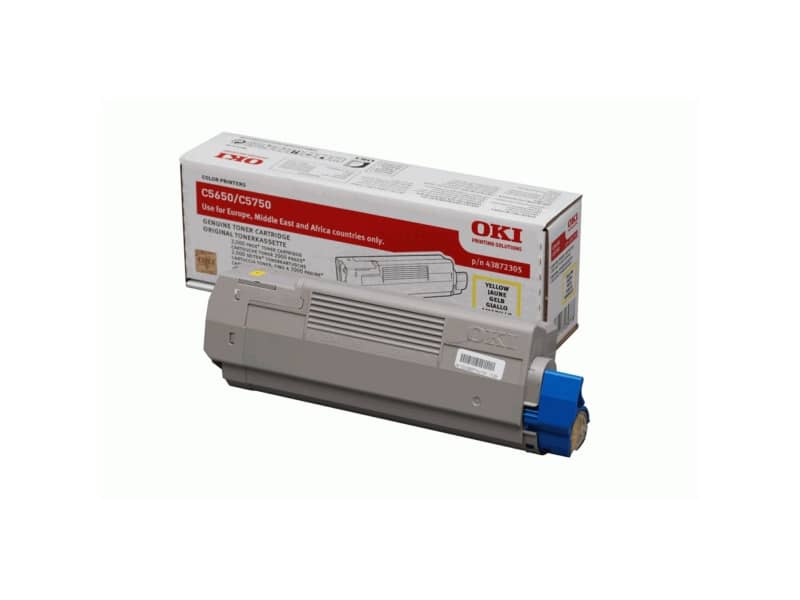 Toner Oki giallo  43872305