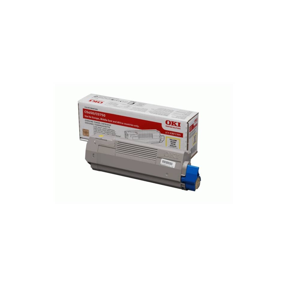 Toner Oki giallo  43872305