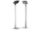 Porta tablet da pavimento DURABLE per tablet da 7" a 13" argento metallizzato 27x27x121,5cm - 893223