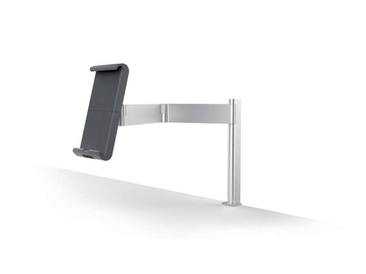 Porta tablet da tavolo Durable, morsetto e braccio di supporto estensibile argento metallizzato 10x44x21cm - 893123