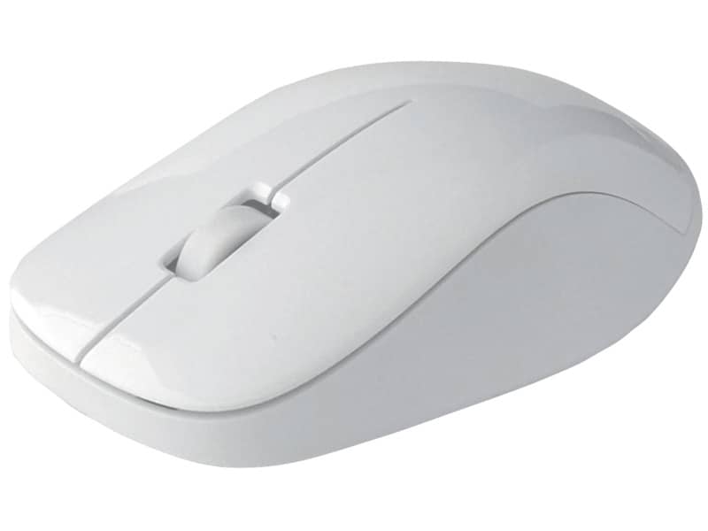 Set tastiera e mouse wireless Media Range serie highline QWERTZ, bianco/argento - MROS106
