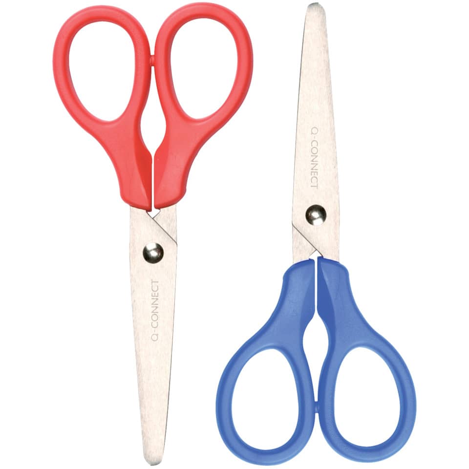 Forbici per bricolage Q-Connect rosso e blu 13,5 cm E-KF01229 IA