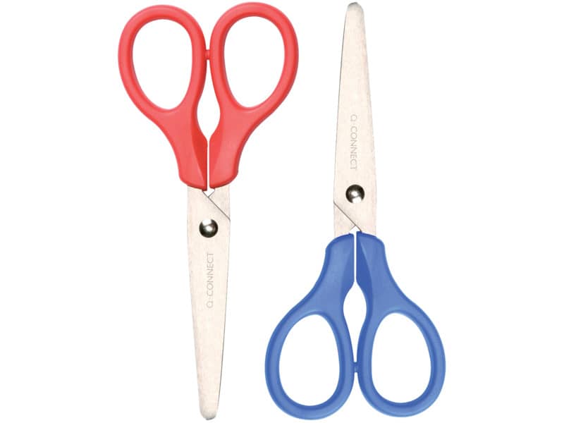 Forbici per bricolage Q-Connect rosso e blu 13,5 cm E-KF01229 IA