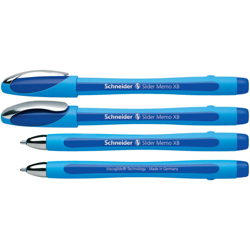 Penna a sfera Schneider Slider Memo tratto XB blu 150203