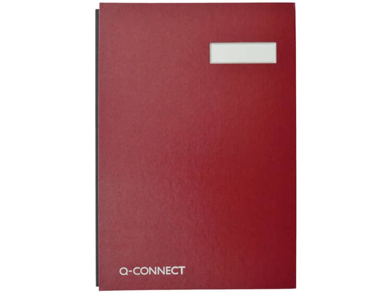 Libro firme Q-Connect 20 pagine 24x35 cm rosso KF31011