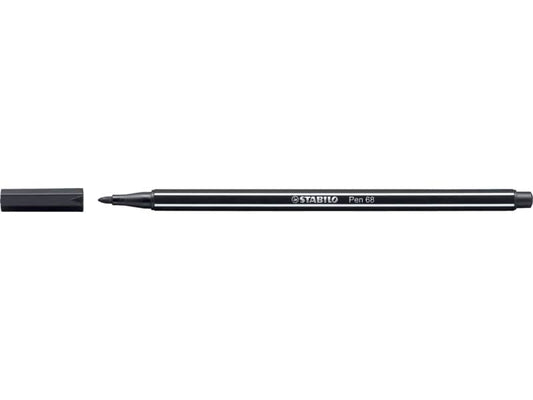 Pennarello Stabilo Pen 68 1 mm nero - 68/46
