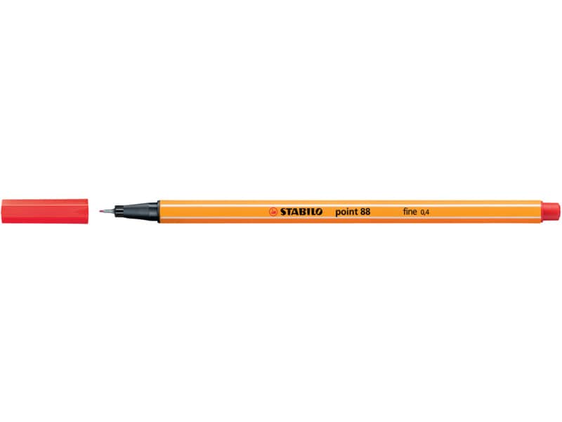 Fineliner Stabilo Point 88® 0,4 mm  rosso - 88/40
