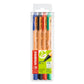 Penne con punta in fibra Stabilo GREENpoint 0,8 mm assortiti astuccio da 4 - 6088/4