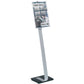 Espositore da terra DURABLE CRYSTAL SIGN STAND A3 argento metallizzato - 481923
