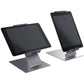 Porta tablet da tavolo DURABLE per tablet da 7" a 13" argento metallizzato 15,5x24,2x18,3cm - 893023