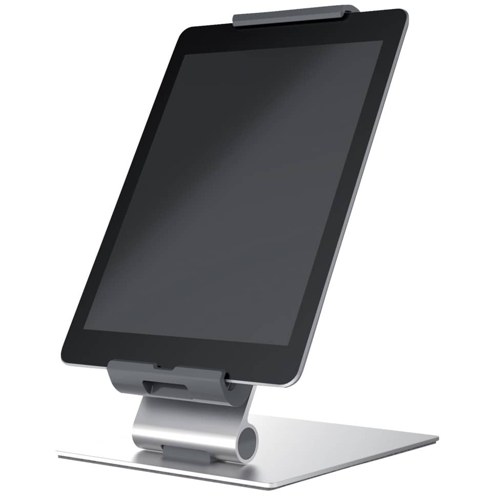 Porta tablet da tavolo DURABLE per tablet da 7" a 13" argento metallizzato 15,5x24,2x18,3cm - 893023