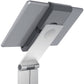 Porta tablet da pavimento DURABLE per tablet da 7" a 13" argento metallizzato 27x27x121,5cm - 893223