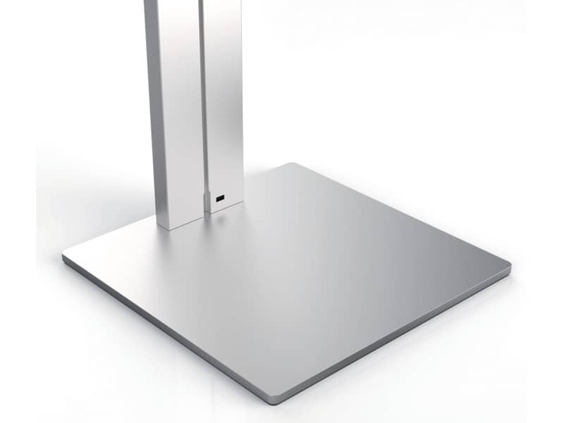 Porta tablet da pavimento DURABLE per tablet da 7" a 13" argento metallizzato 27x27x121,5cm - 893223