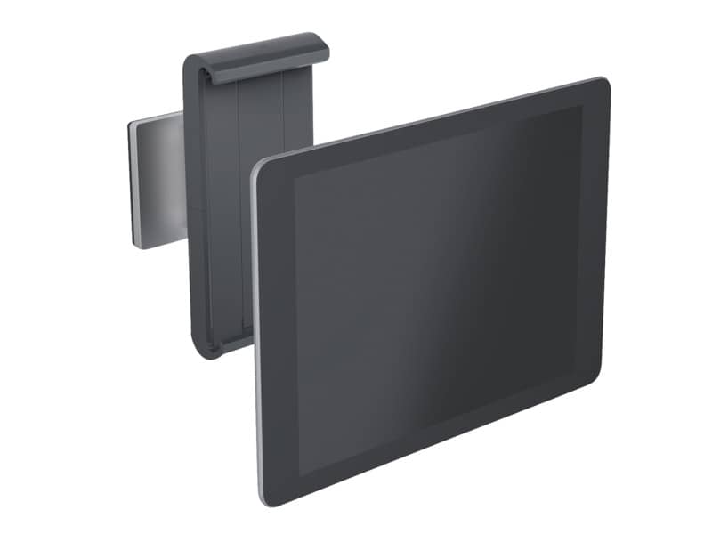 Porta tablet da muro DURABLE per tablet da 7" a 13" argento metallizzato 8,5x5x18cm - 893323