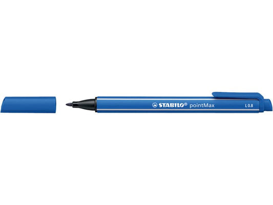 Fineliner Stabilo pointMax 0.8 mm blu oltremare - 488/32