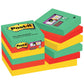 Foglietti riposizionabili Post-it® Super Sticky Marrakesh 47,6x47,6 mm assortiti conf. 12 blocc. da 90 ff - 622-12SS-MAR