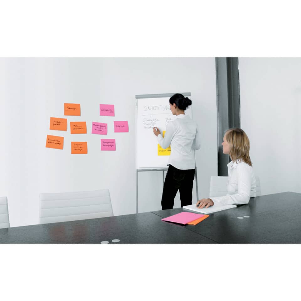 Foglietti riposizionabili Post-it® Super Sticky Meeting Notes Large assortiti conf. 4 blocchetti da 45 ff - 6845-SS EU