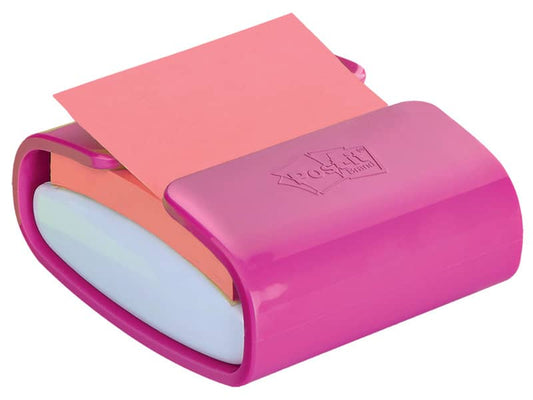 Dispenser foglietti adesivi Post-it® Z-Note bianco/fucsia PRO-C-1SSC