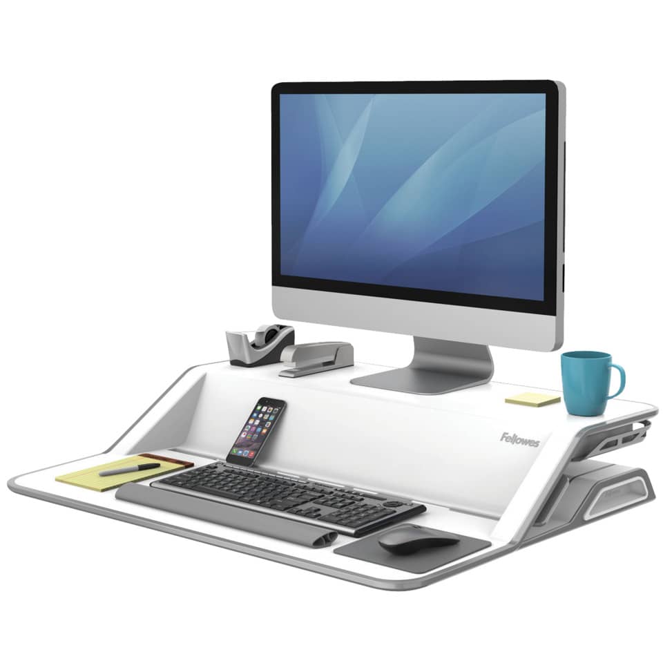 Postazione di lavoro Fellowes Lotus™ Sit-Stand Fellowes - doppio bianco 0009901