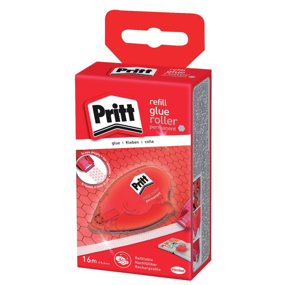 Colla roller Pritt Roller System  - permanente 8,4 mm x 16 m bianco 2120444