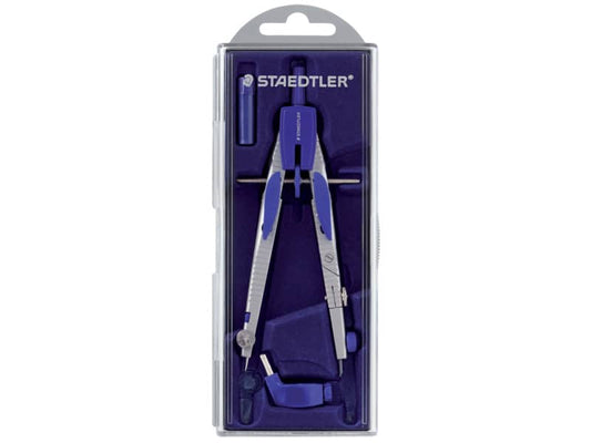 Compasso scolastico a frizione Staedtler Mars 553 argento/blu 553 01