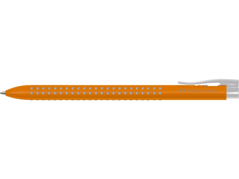 Penna a sfera a scatto Faber-Castell Grip 2022 punta M arancione 544615