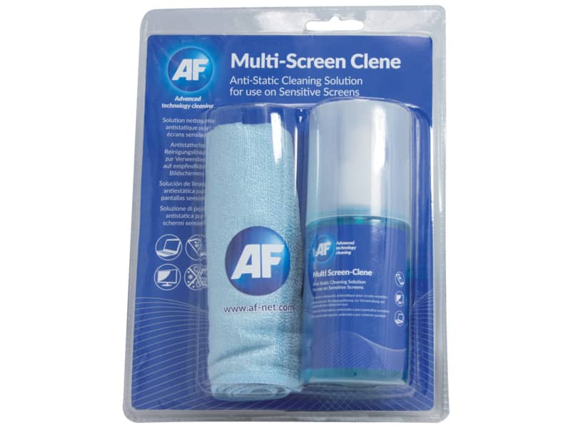 Spray e panno di pulizia AF International bomboletta da 200 ml con panno Multi-Screen-Clene - AMCA_200MIF