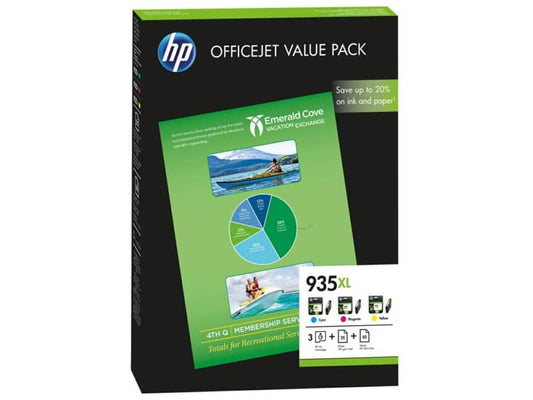 Cartucce inkjet alta capacità 935XL Value Pack HP c+m+g Conf. 3 - F6U78AE