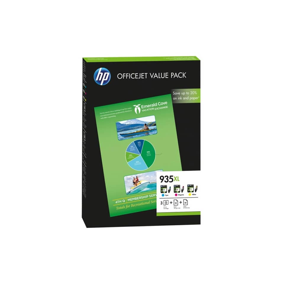 Cartucce inkjet alta capacità 935XL Value Pack HP c+m+g Conf. 3 - F6U78AE