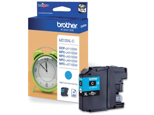 Cartuccia inkjet alta resa LC-125 Brother ciano LC-125XLC