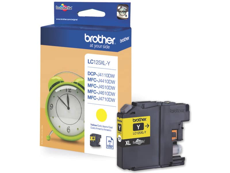 Cartuccia inkjet alta resa LC-125 Brother giallo LC-125XLY