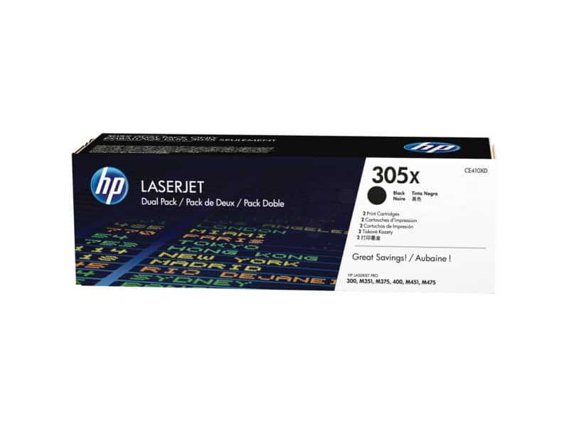 Toner 305X HP nero  Conf. 2 - CE410XD