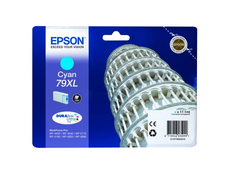 Cartuccia inkjet alta capacità blister RS 79XL Epson ciano C13T79024010