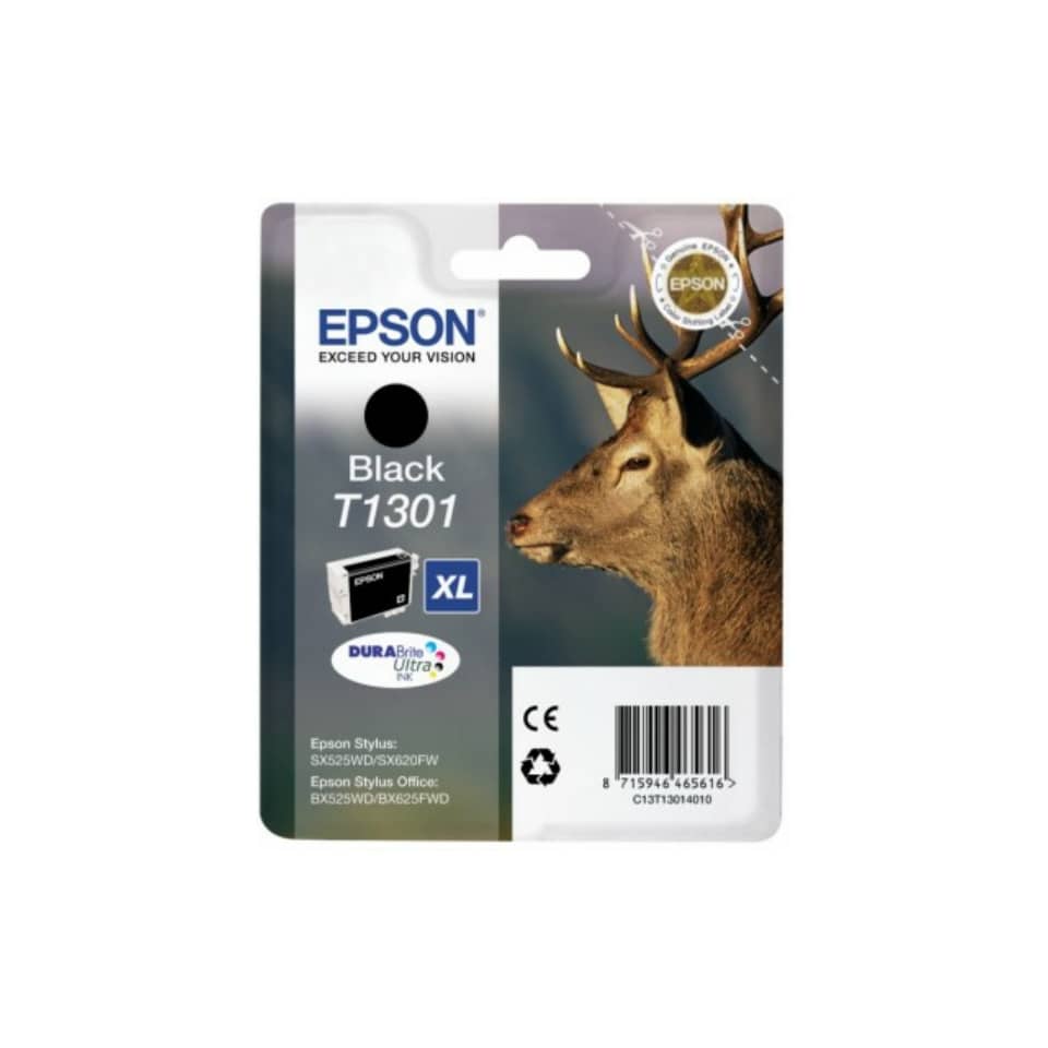 Cartuccia inkjet ink pigmentato Cervo T1301 Epson nero C13T13014012